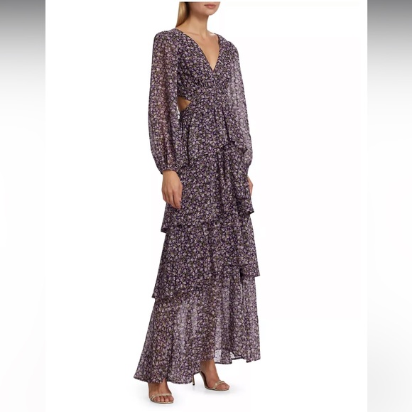 S ASTR The Label Anora Floral Ruffled Maxi Dress - Picture 3 of 9